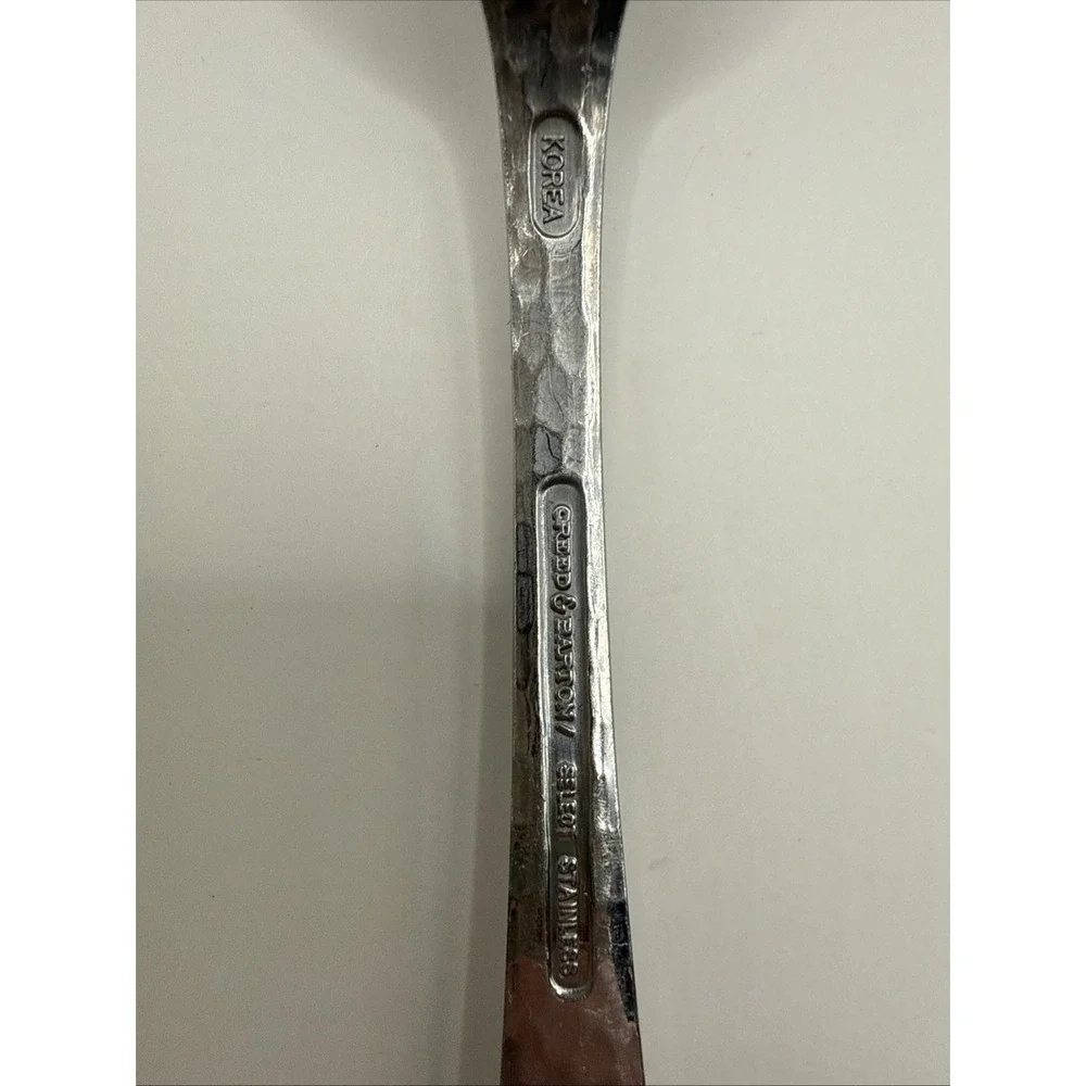 DINNER FORKS REED & BARTON Hammered Antique Glossy 18/8 Stainless Korea
